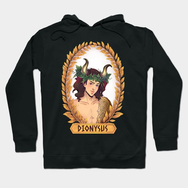 Dionysus Olympian God Greek Mythology Hoodie by Tati Seol